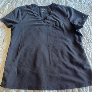 Koi NextGen Gray V-Neck Scrub Top